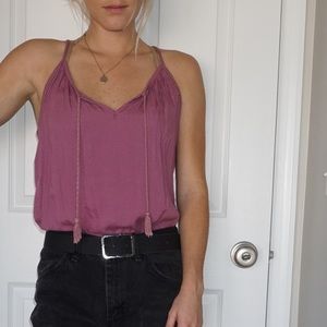 Purple RVCA top with tassels